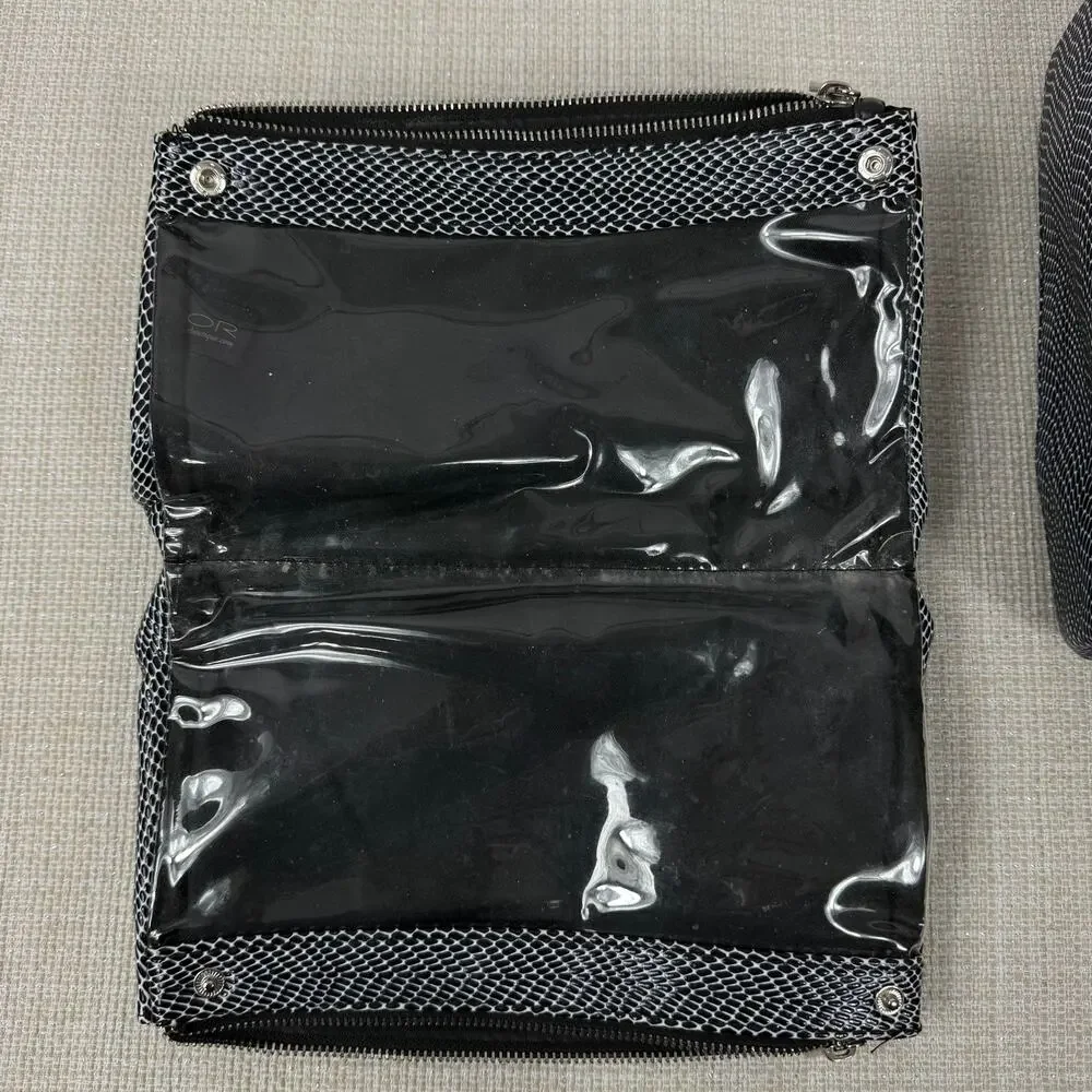 MOR Travel‎ Bags Cosmetics Travel Lot of 2 Black Gray
